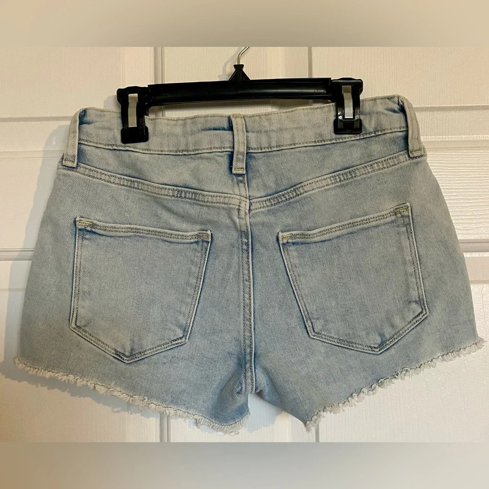 Arizona Jean Co Blue High Rise Embroidered Daisy Jeans Size 3 - Picture 4 of 5